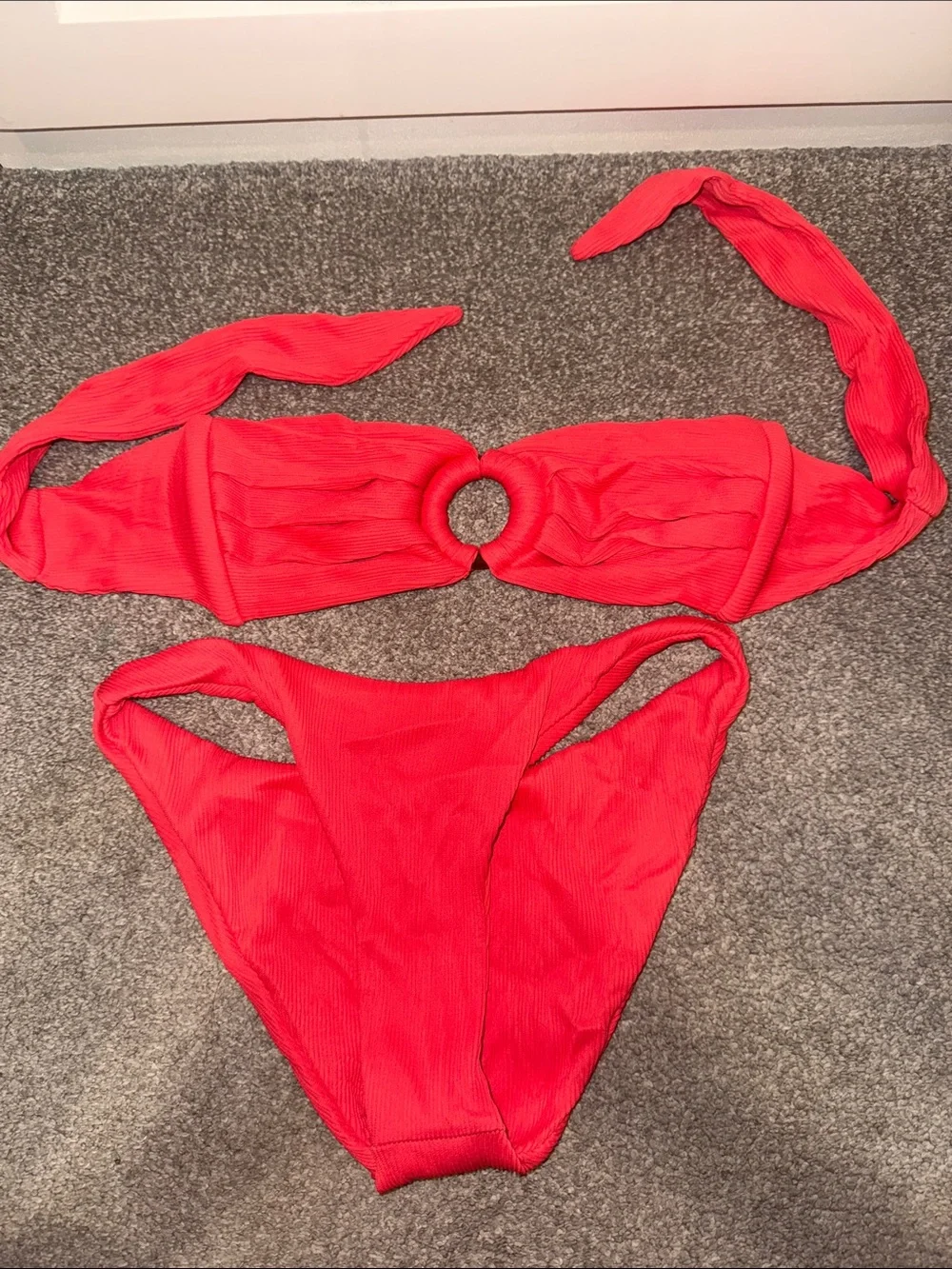 Kulani Kinis size small watermelon ribbed